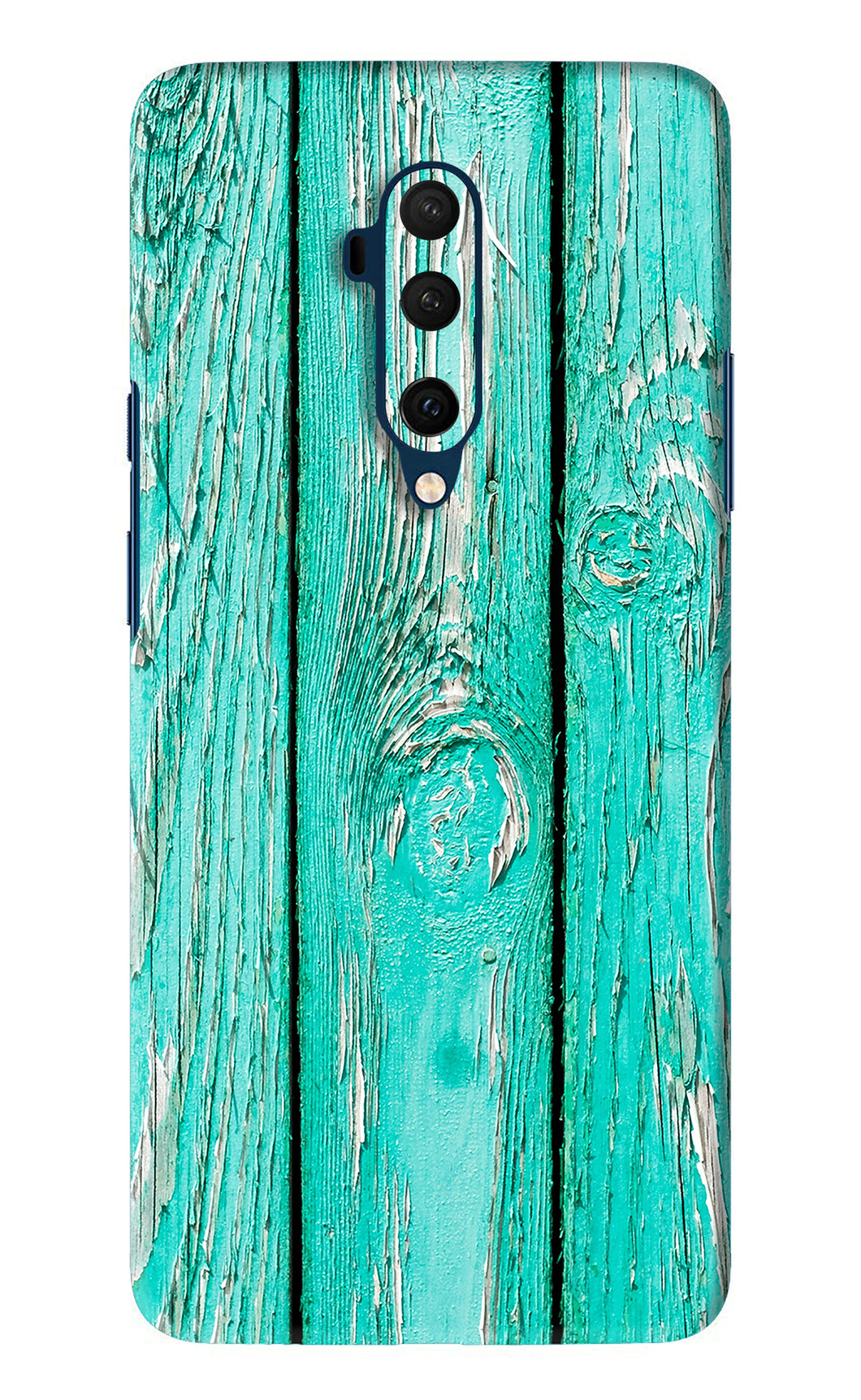 Blue Wood OnePlus 7T Pro Back Skin Wrap