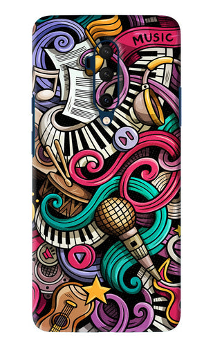 Music Abstract OnePlus 7T Pro Back Skin Wrap