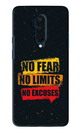No Fear No Limits No Excuses OnePlus 7T Pro Back Skin Wrap