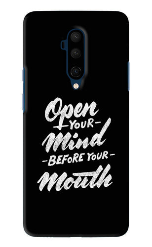 Open Your Mind Before Your Mouth OnePlus 7T Pro Back Skin Wrap