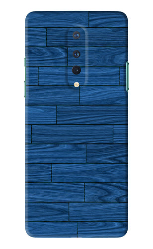 Blue Wooden Texture OnePlus 8 Back Skin Wrap