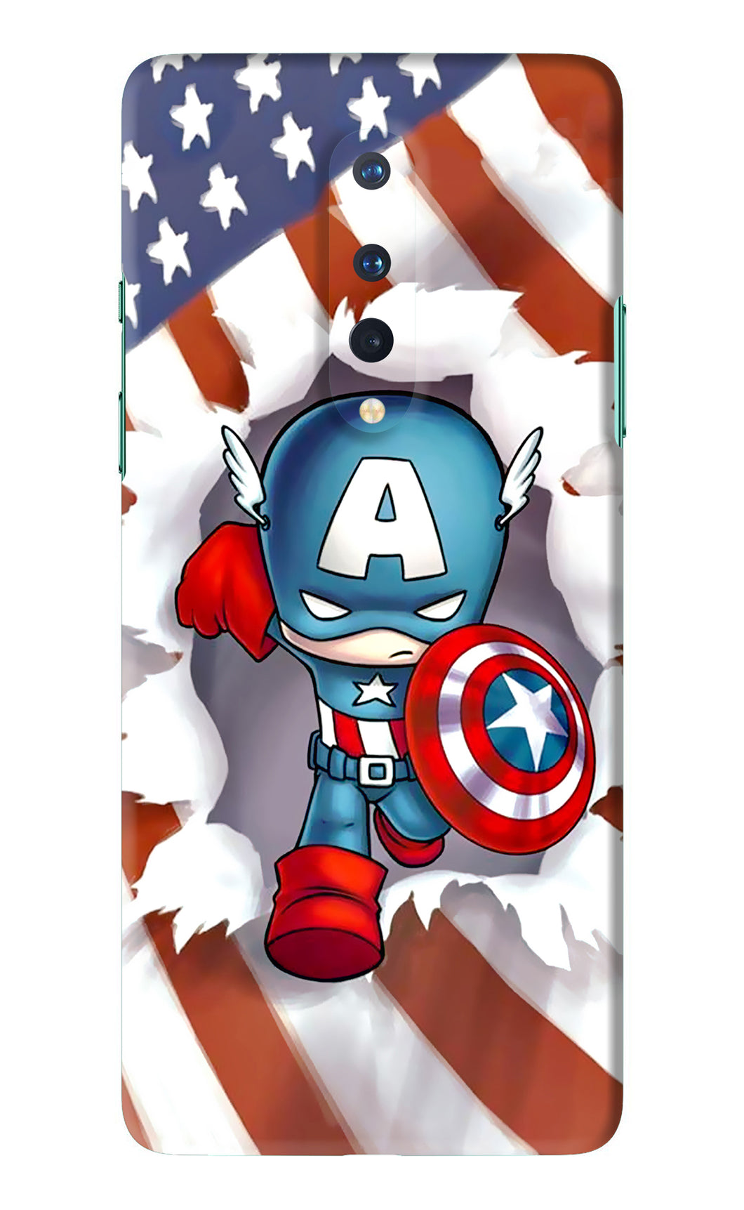 Captain America OnePlus 8 Back Skin Wrap