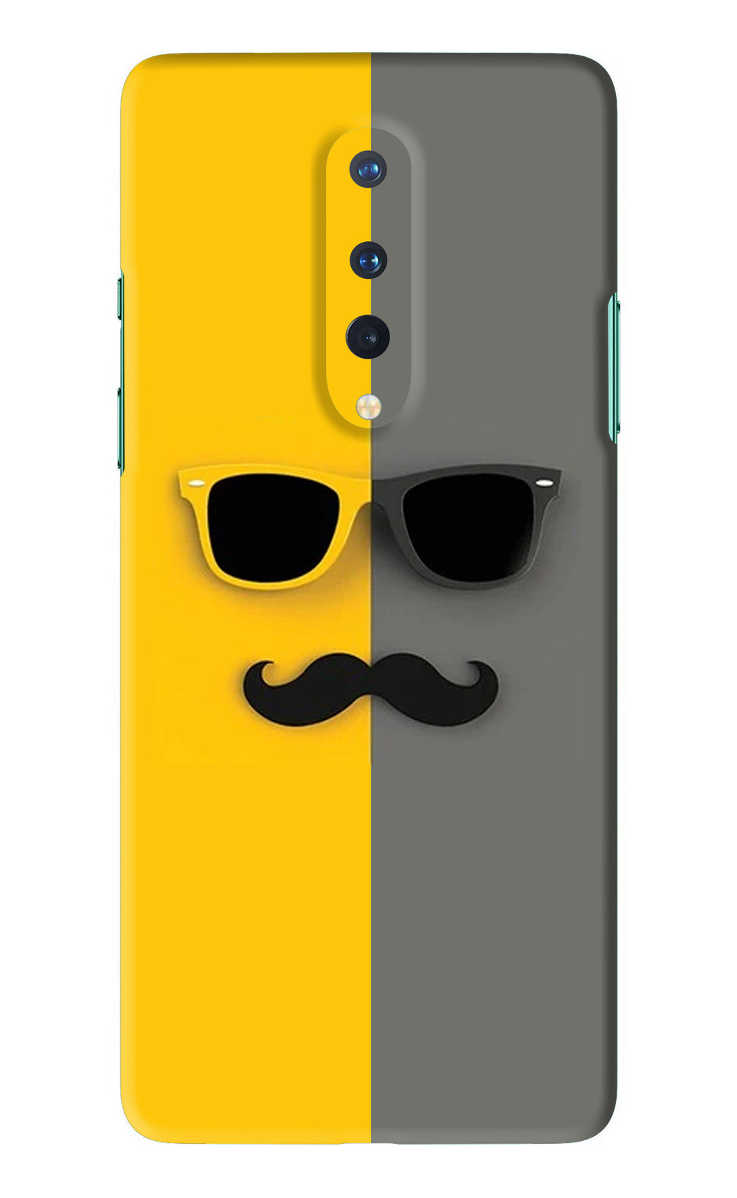 Sunglasses with Mustache OnePlus 8 Back Skin Wrap