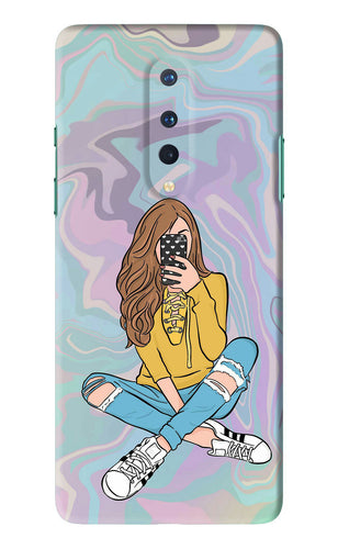 Selfie Girl OnePlus 8 Back Skin Wrap