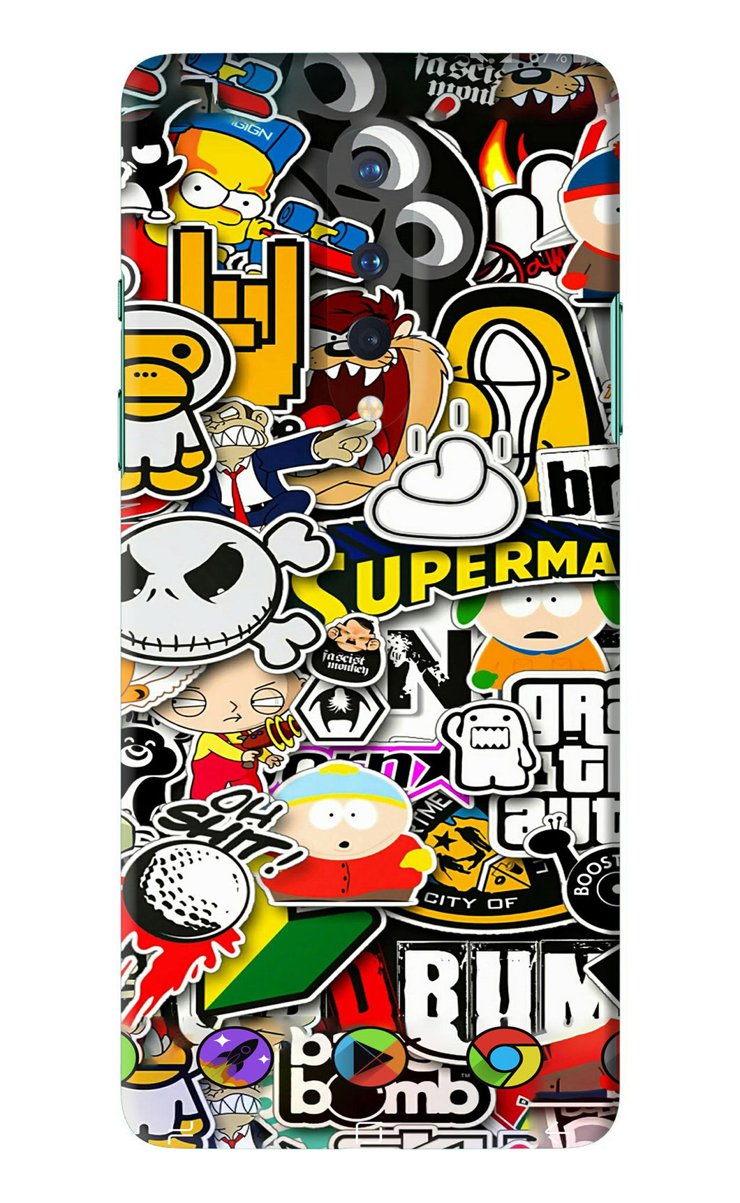 Sticker Bomb OnePlus 8 Back Skin Wrap