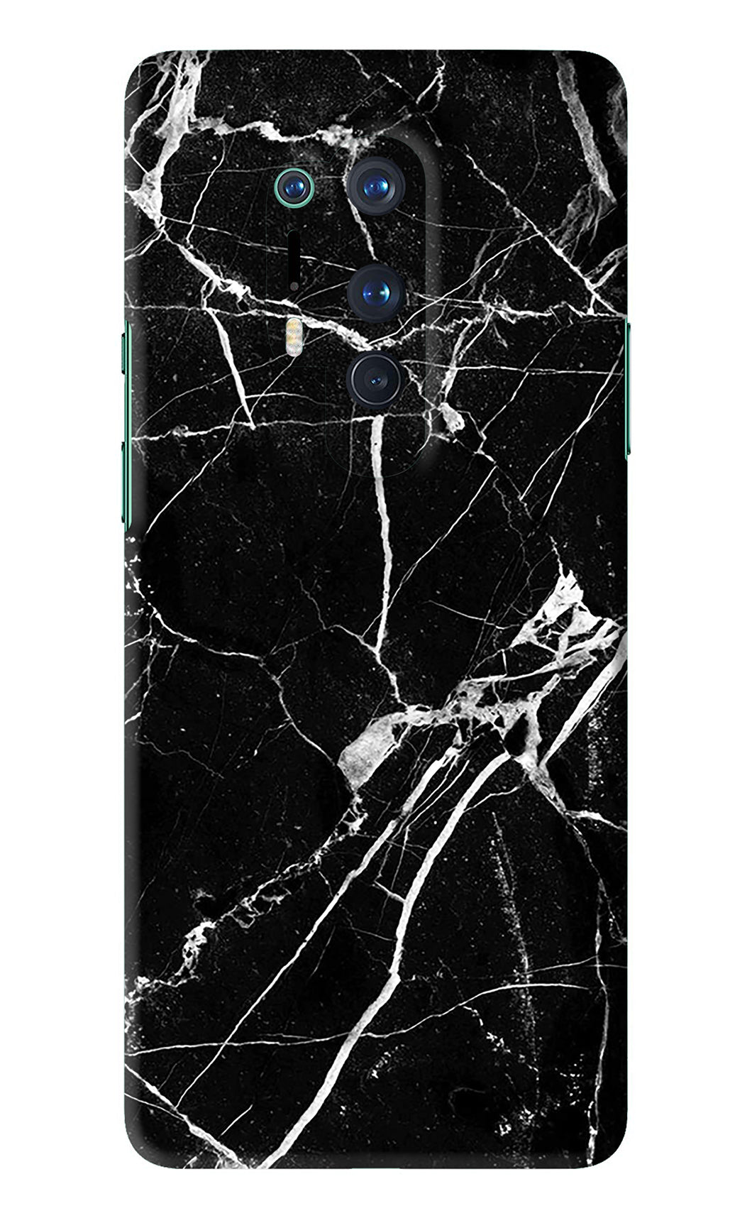 Black Marble Texture 2 OnePlus 8 Pro Back Skin Wrap