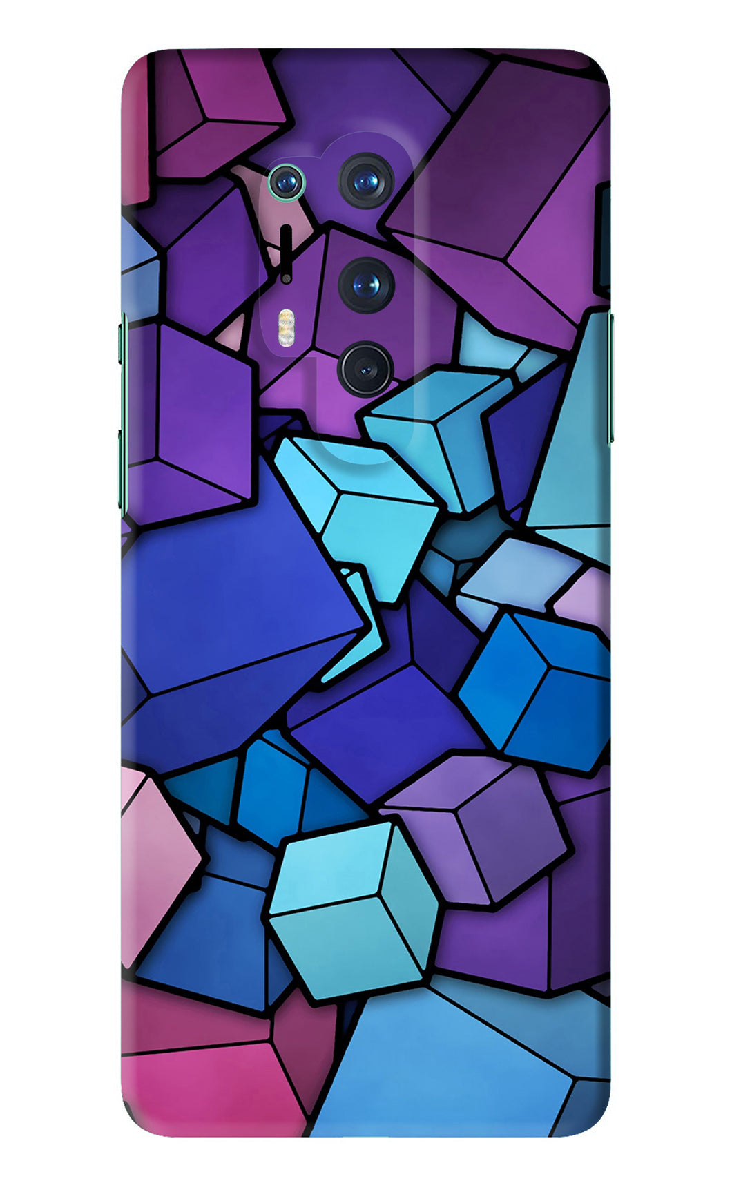 Cubic Abstract OnePlus 8 Pro Back Skin Wrap