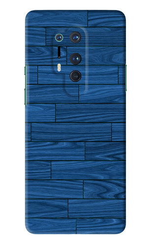 Blue Wooden Texture OnePlus 8 Pro Back Skin Wrap