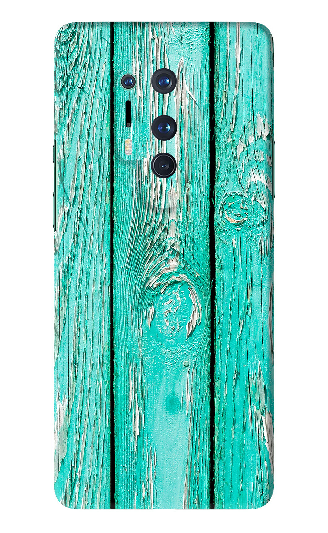 Blue Wood OnePlus 8 Pro Back Skin Wrap