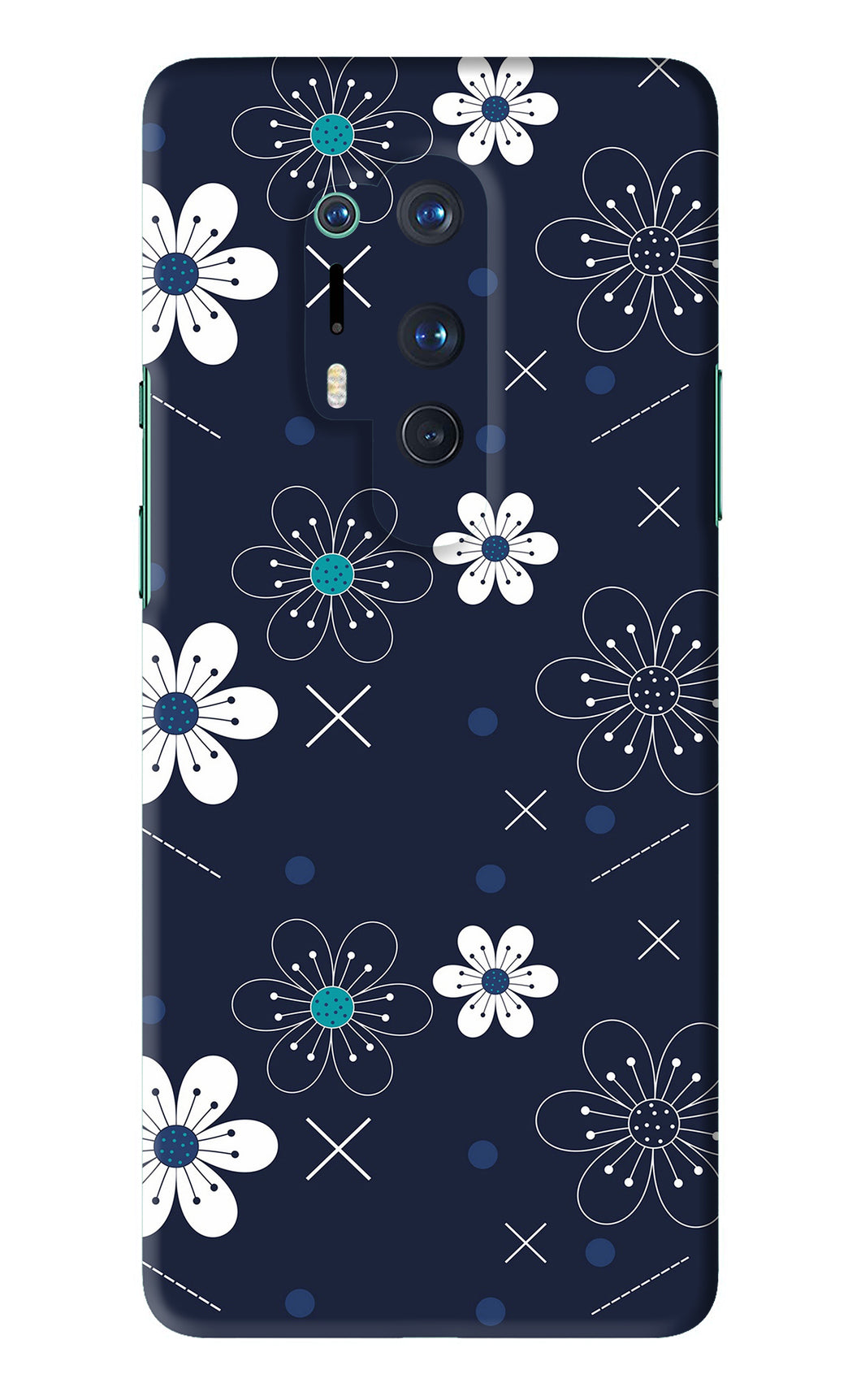 Flowers 4 OnePlus 8 Pro Back Skin Wrap