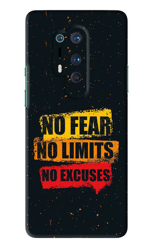 No Fear No Limits No Excuses OnePlus 8 Pro Back Skin Wrap