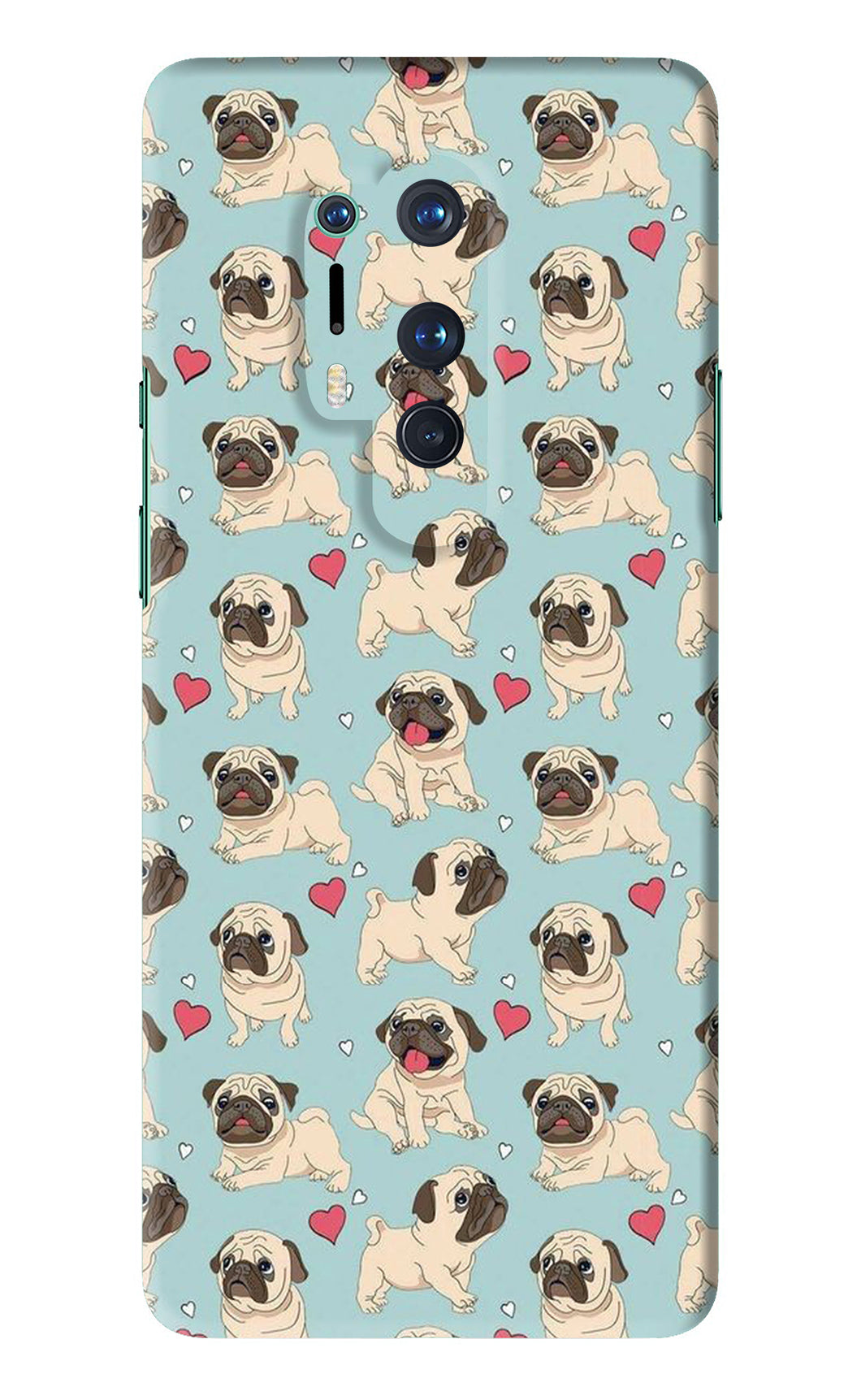 Pug Dog OnePlus 8 Pro Back Skin Wrap