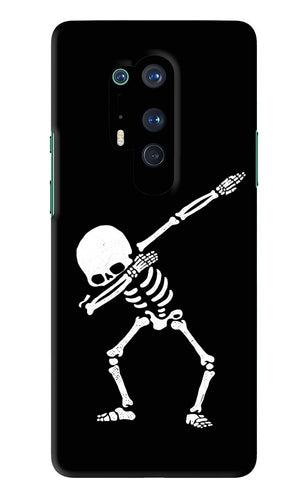 Dabbing Skeleton Art OnePlus 8 Pro Back Skin Wrap