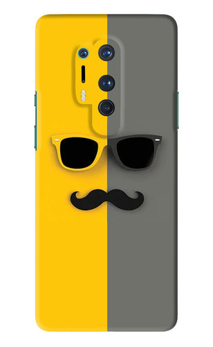 Sunglasses with Mustache OnePlus 8 Pro Back Skin Wrap