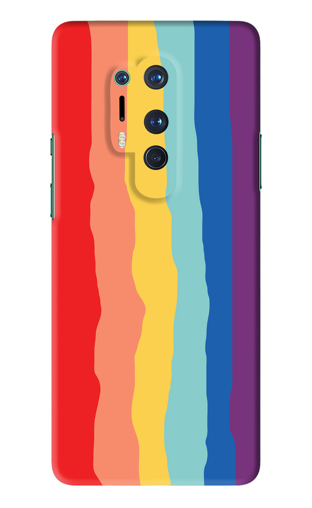 Rainbow OnePlus 8 Pro Back Skin Wrap