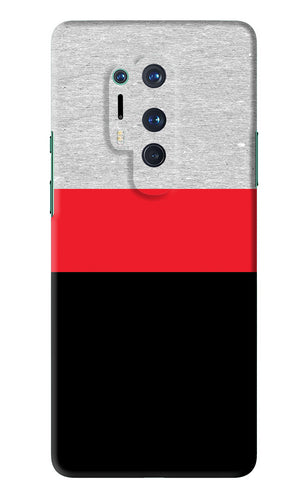 Tri Color Pattern OnePlus 8 Pro Back Skin Wrap