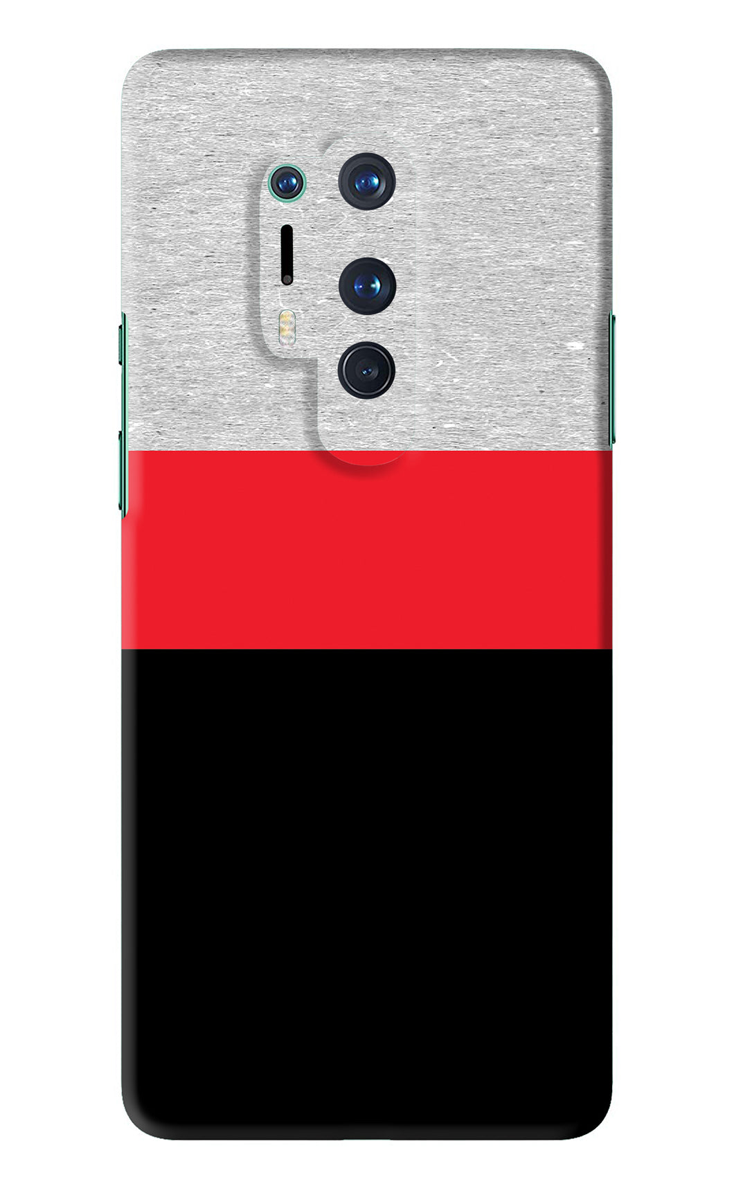 Tri Color Pattern OnePlus 8 Pro Back Skin Wrap