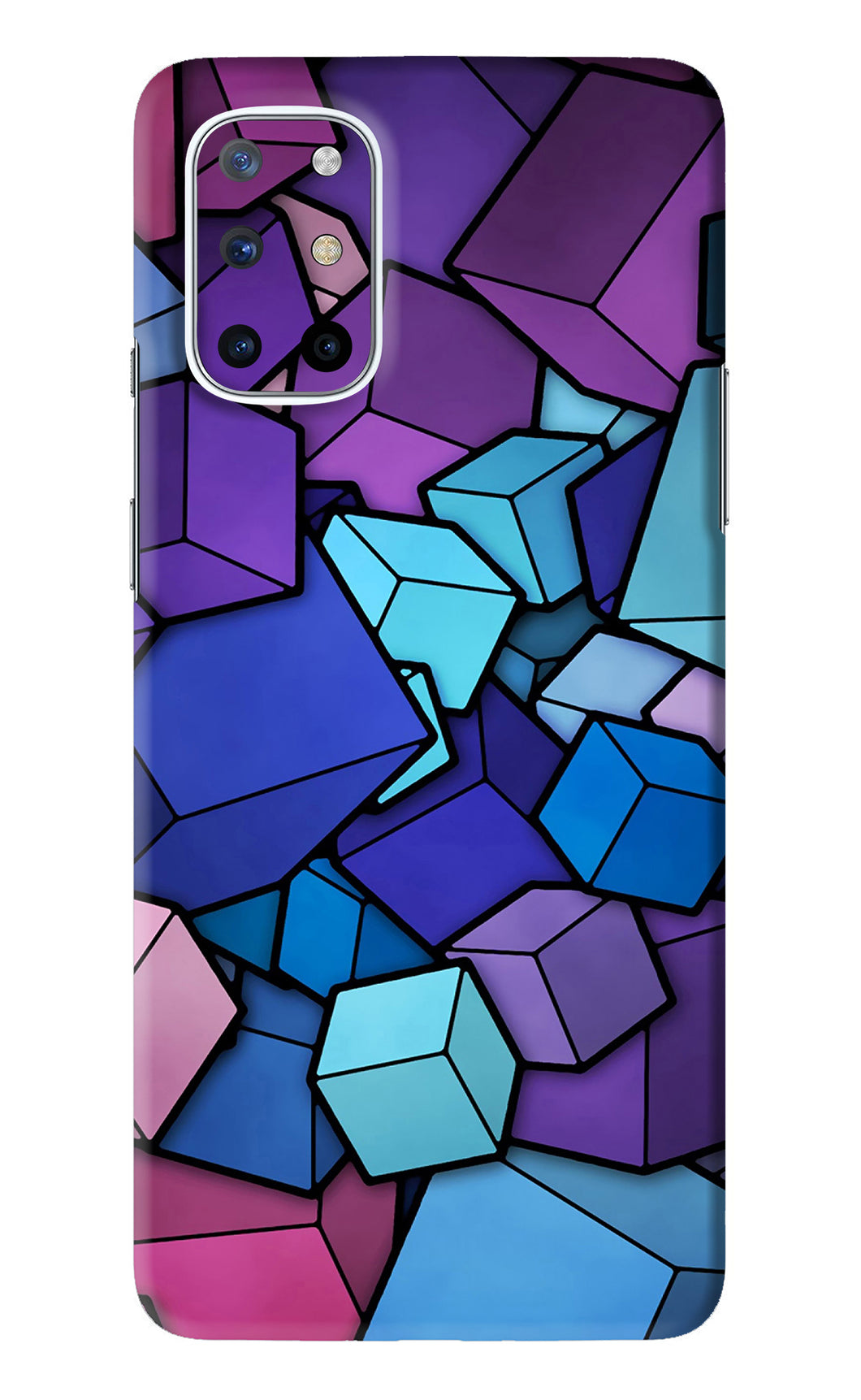 Cubic Abstract OnePlus 8T Back Skin Wrap