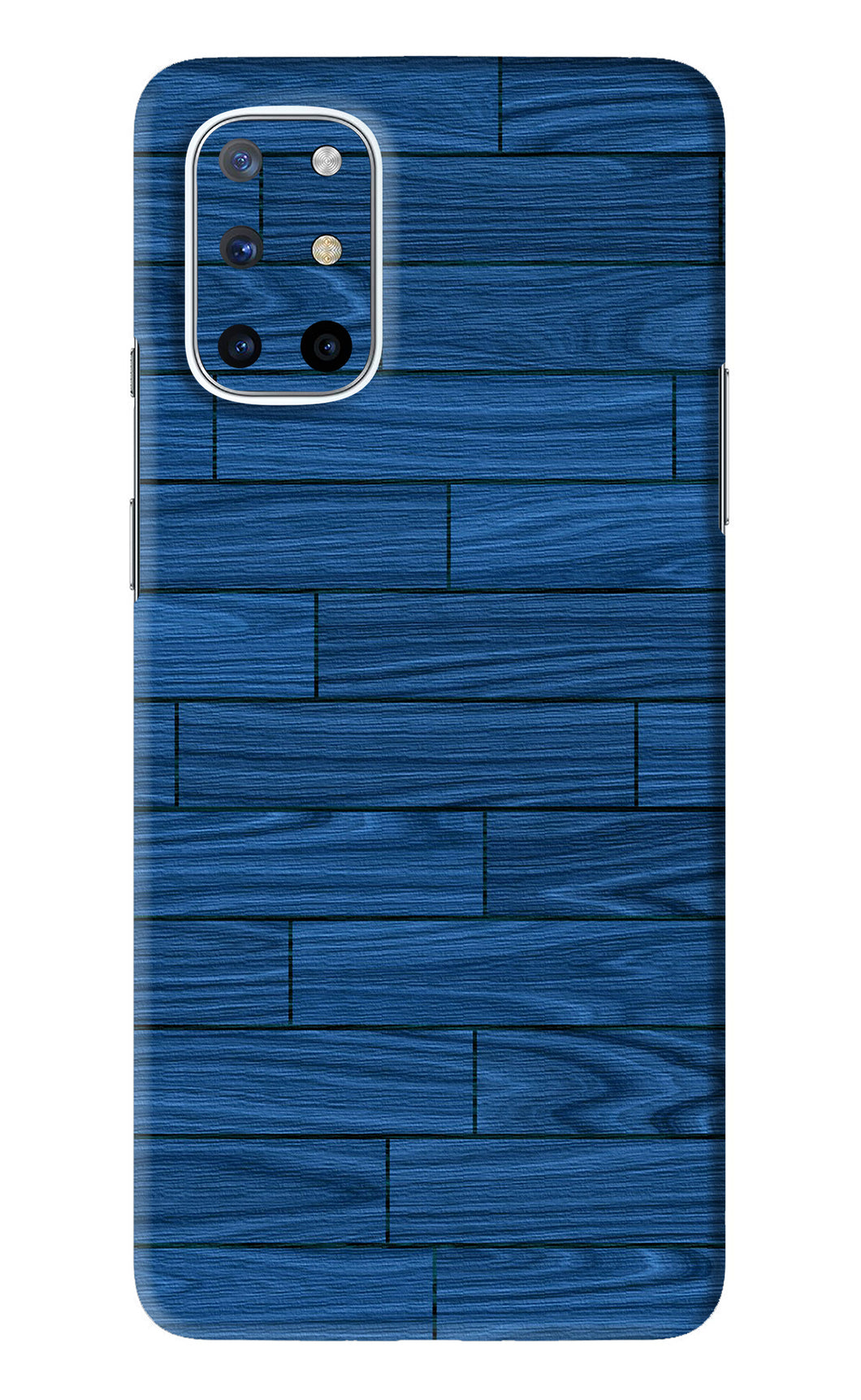 Blue Wooden Texture OnePlus 8T Back Skin Wrap