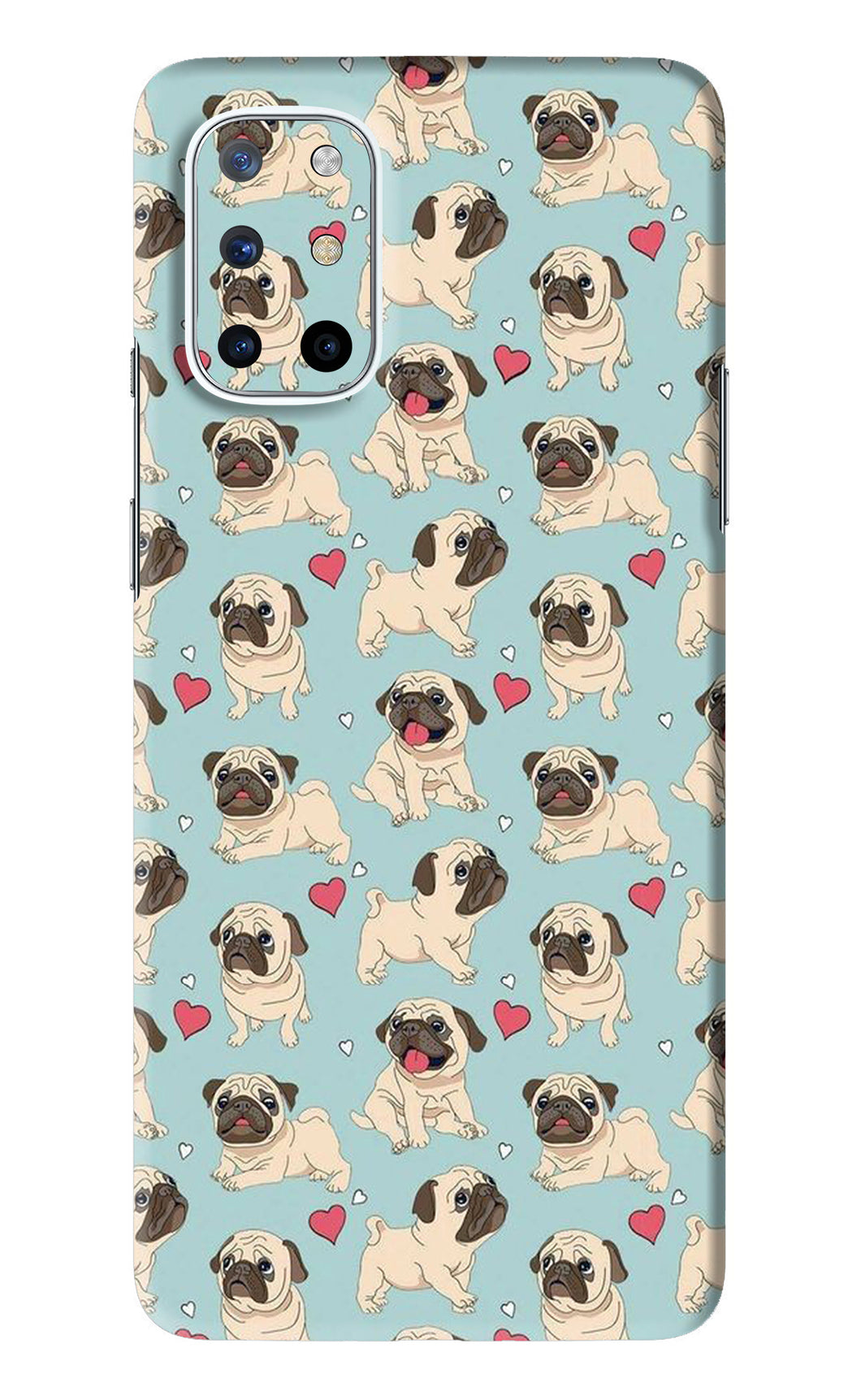 Pug Dog OnePlus 8T Back Skin Wrap