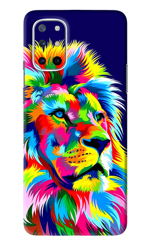 Vector Art Lion OnePlus 8T Back Skin Wrap