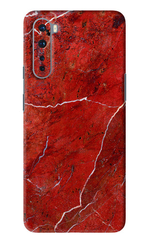 Red Marble Design OnePlus Nord Back Skin Wrap