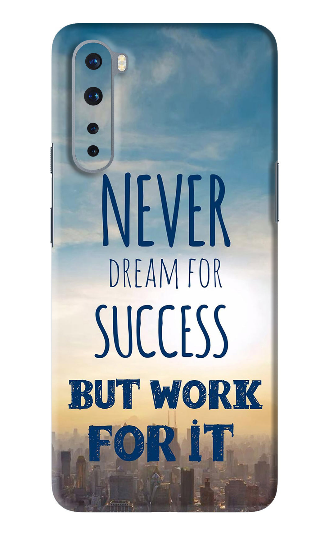 Never Dream For Success But Work For It OnePlus Nord Back Skin Wrap