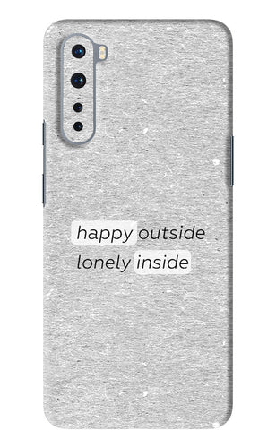 Happy Outside Lonely Inside OnePlus Nord Back Skin Wrap