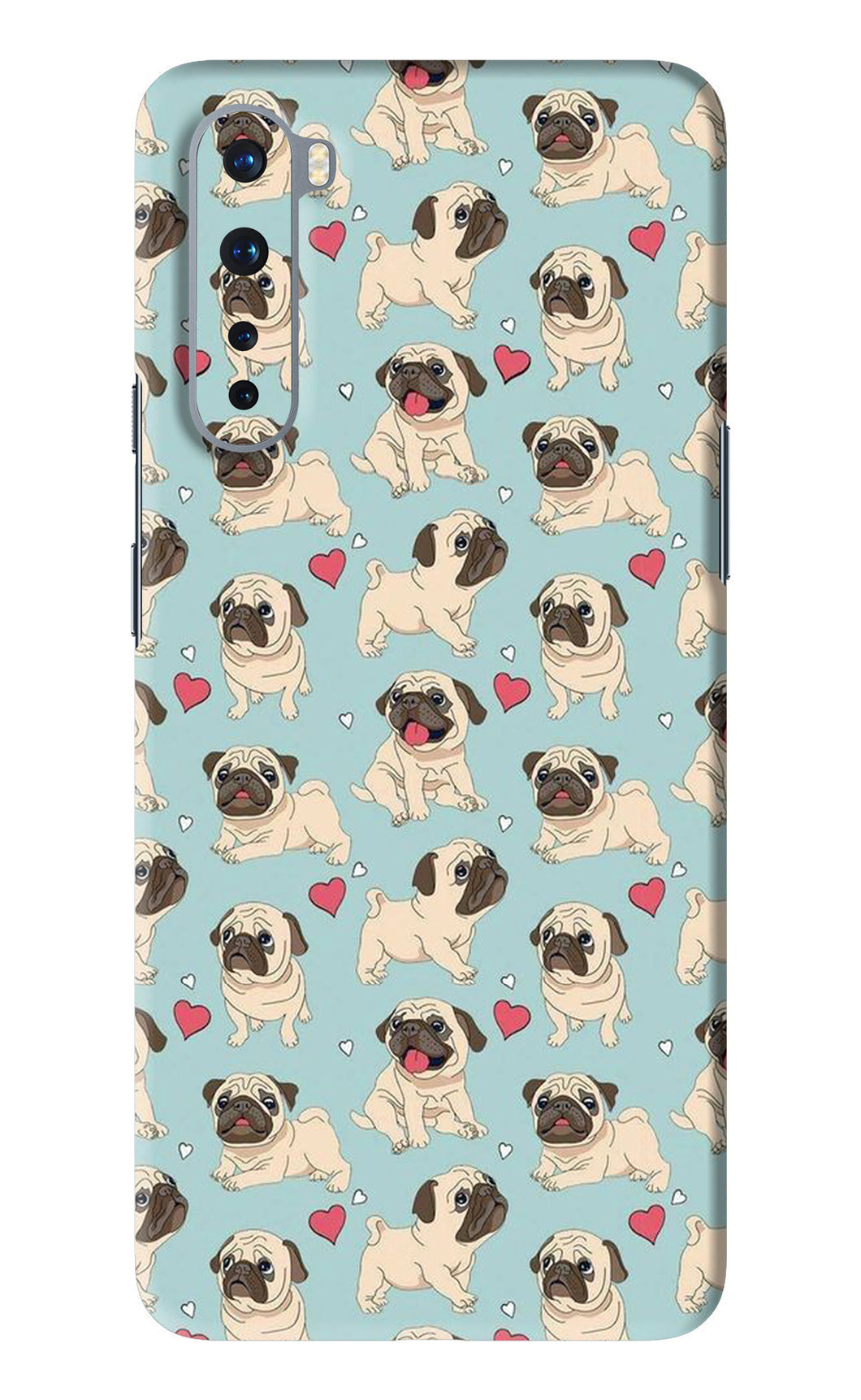 Pug Dog OnePlus Nord Back Skin Wrap