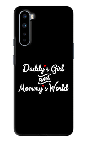 Daddy's Girl and Mommy's World OnePlus Nord Back Skin Wrap