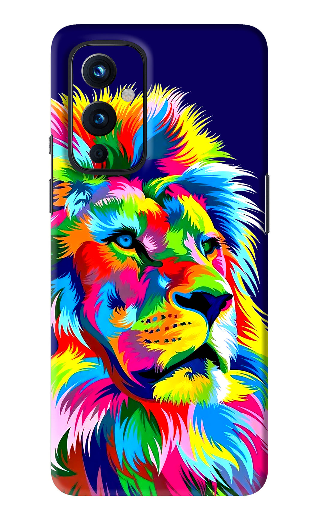 Vector Art Lion OnePlus 9 Back Skin Wrap