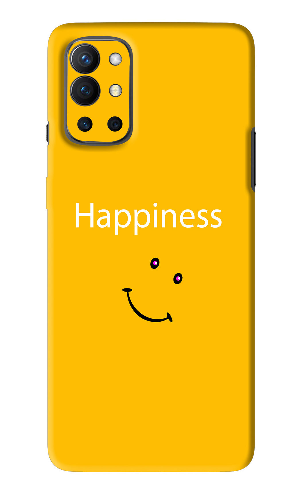 Happiness With Smiley OnePlus 9R Back Skin Wrap