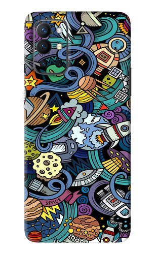 Space Abstract OnePlus 9R Back Skin Wrap