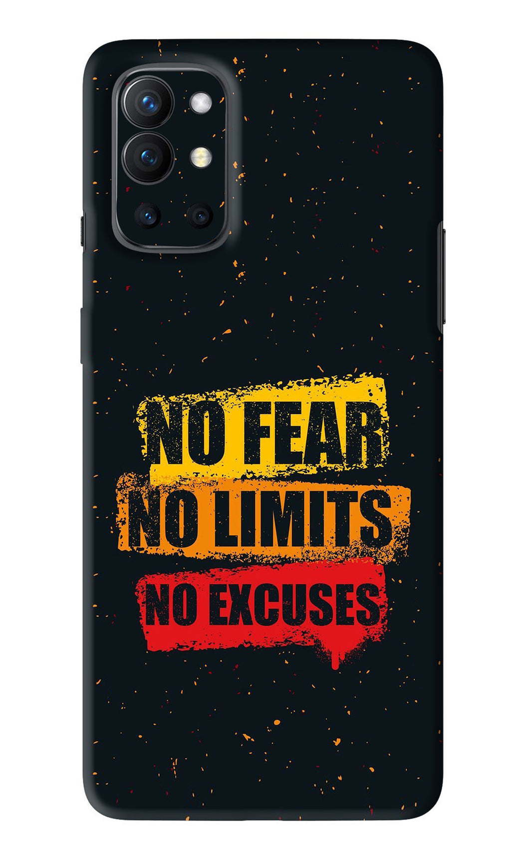 No Fear No Limits No Excuses OnePlus 9R Back Skin Wrap