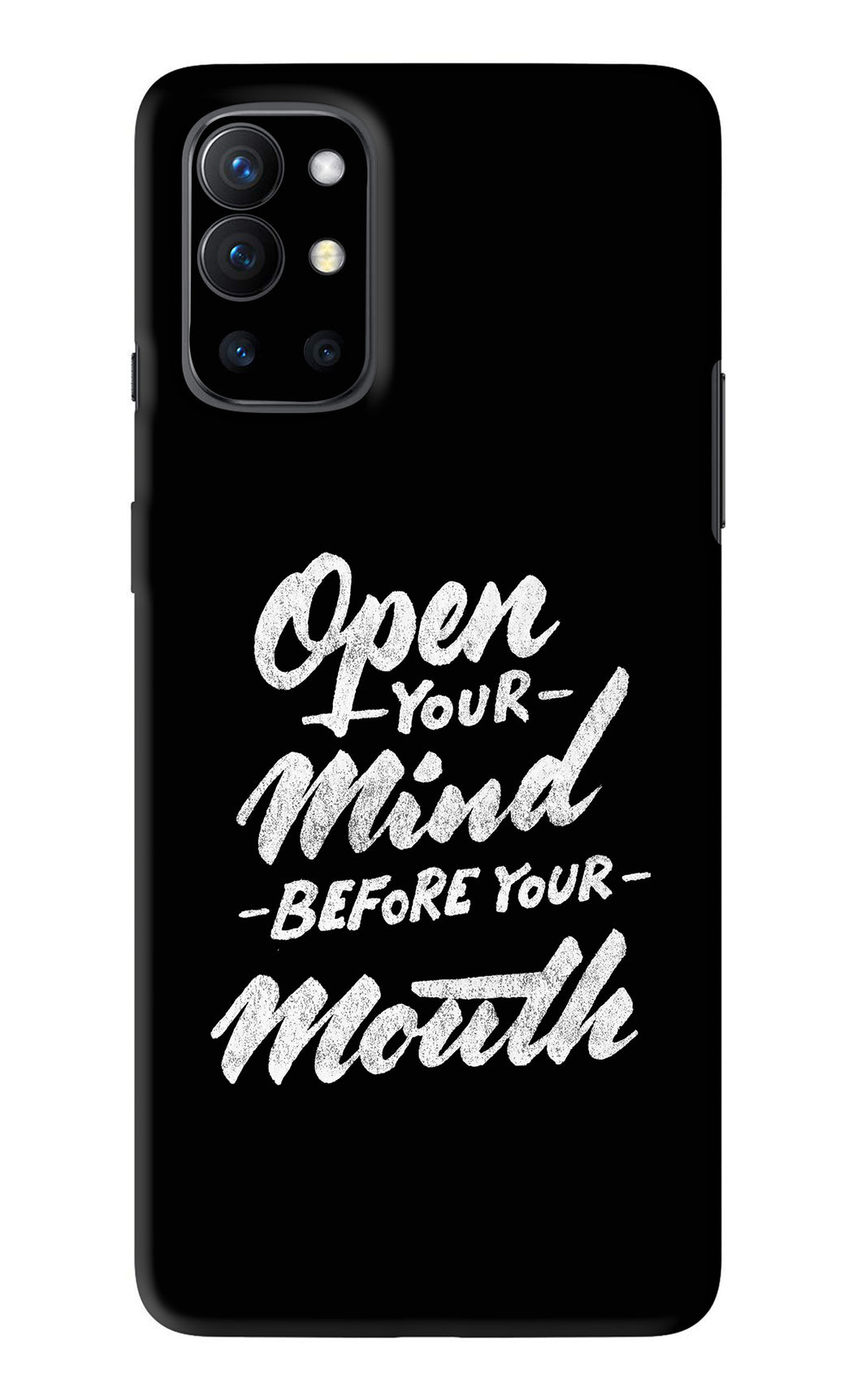 Open Your Mind Before Your Mouth OnePlus 9R Back Skin Wrap