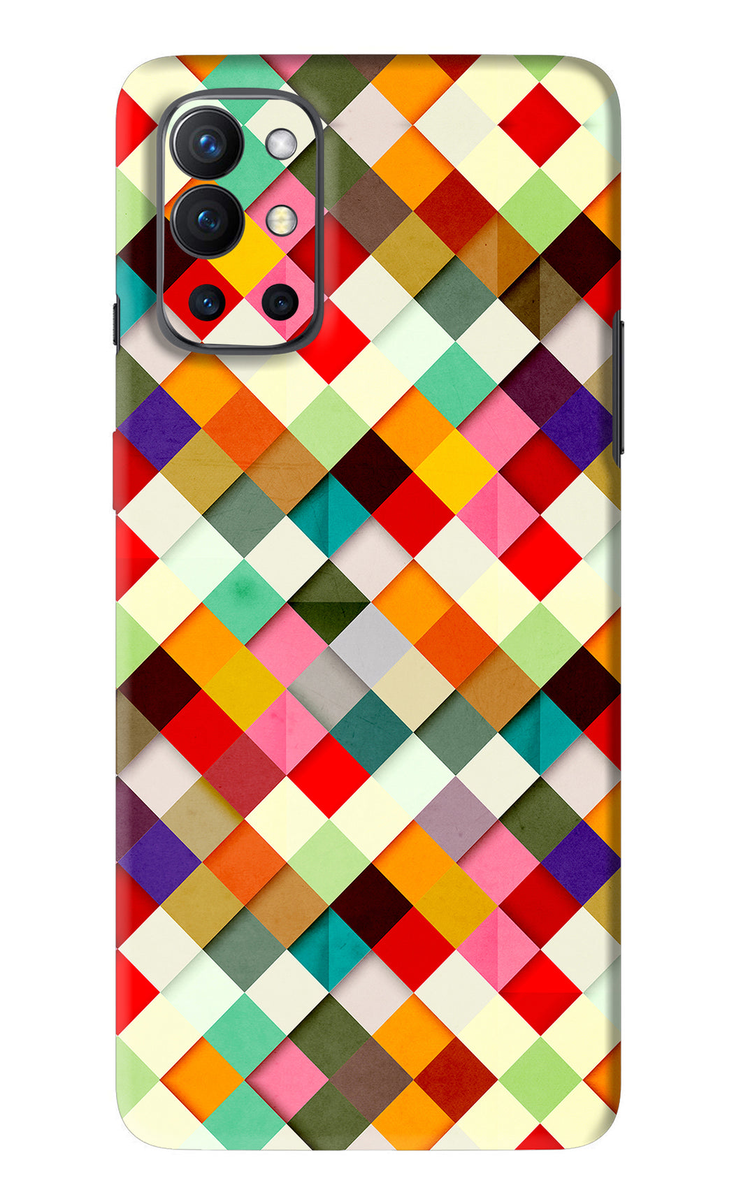 Geometric Abstract Colorful OnePlus 9R Back Skin Wrap