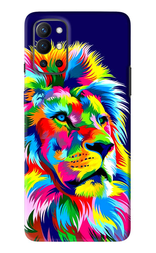 Vector Art Lion OnePlus 9R Back Skin Wrap