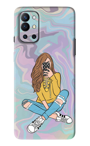 Selfie Girl OnePlus 9R Back Skin Wrap
