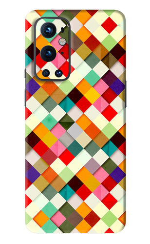 Geometric Abstract Colorful OnePlus 9 Pro Back Skin Wrap