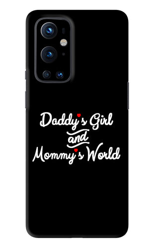 Daddy's Girl and Mommy's World OnePlus 9 Pro Back Skin Wrap