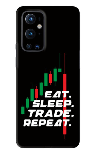 Eat Sleep Trade Repeat OnePlus 9 Pro Back Skin Wrap
