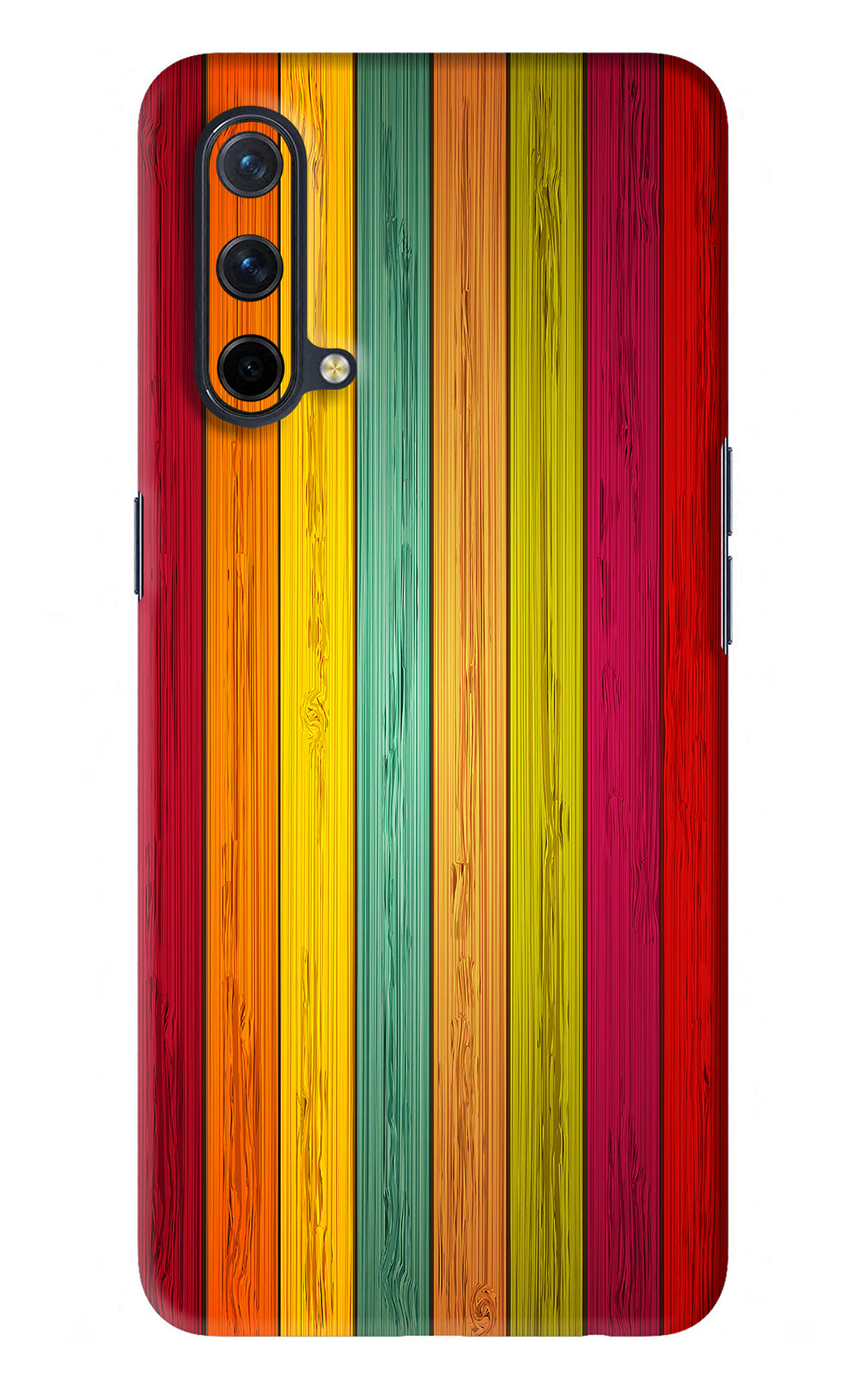 Multicolor Wooden OnePlus Nord CE 5G Back Skin Wrap
