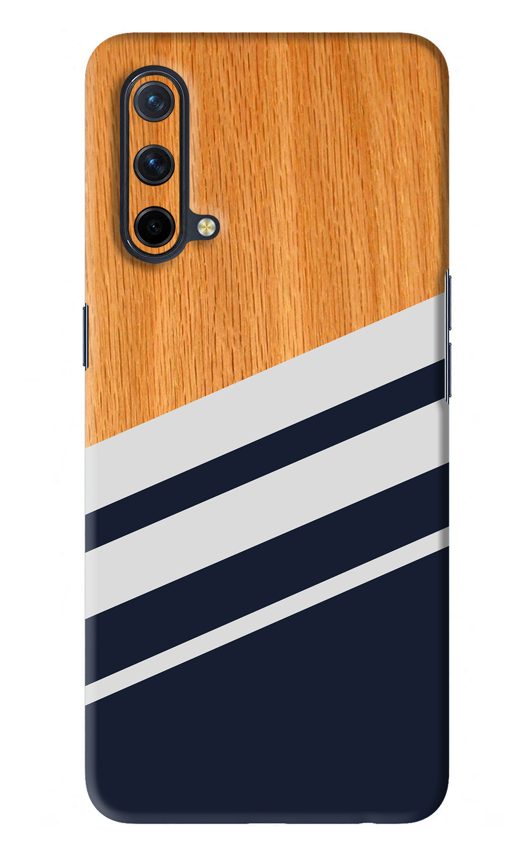 Black And White Wooden OnePlus Nord CE 5G Back Skin Wrap