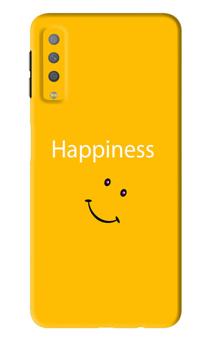 Happiness With Smiley Samsung Galaxy A7 2018 Back Skin Wrap