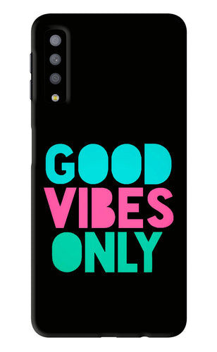 Quote Good Vibes Only Samsung Galaxy A7 2018 Back Skin Wrap
