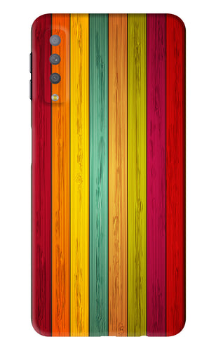Multicolor Wooden Samsung Galaxy A7 2018 Back Skin Wrap