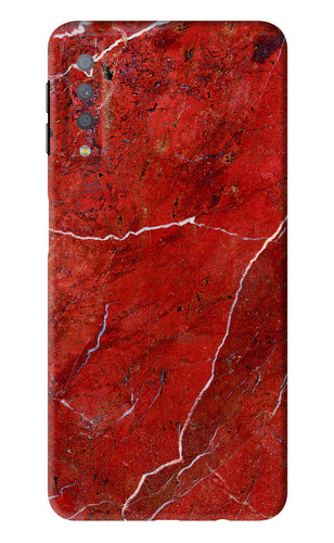 Red Marble Design Samsung Galaxy A7 2018 Back Skin Wrap