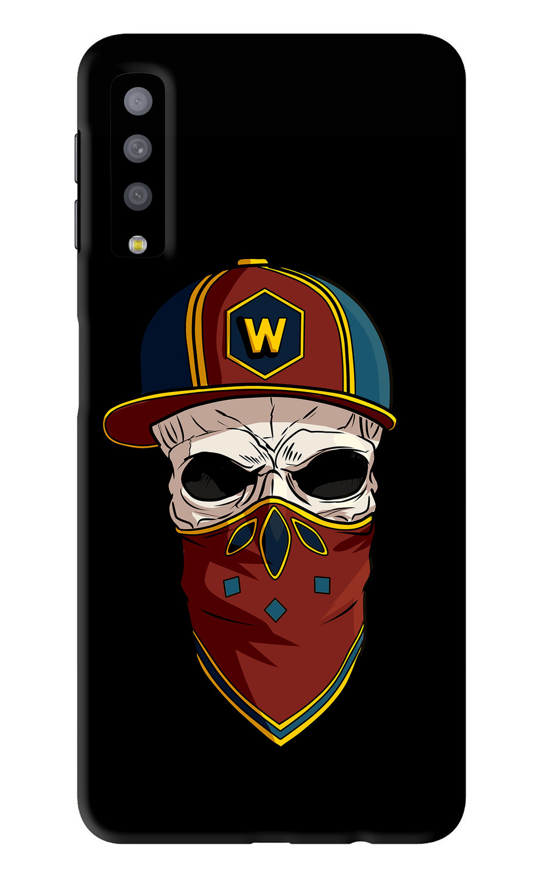 Skull Samsung Galaxy A7 2018 Back Skin Wrap