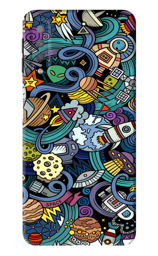 Space Abstract Samsung Galaxy A7 2018 Back Skin Wrap
