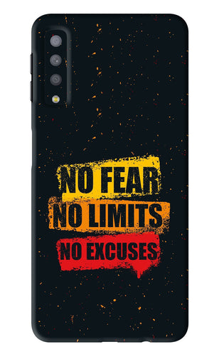 No Fear No Limits No Excuses Samsung Galaxy A7 2018 Back Skin Wrap